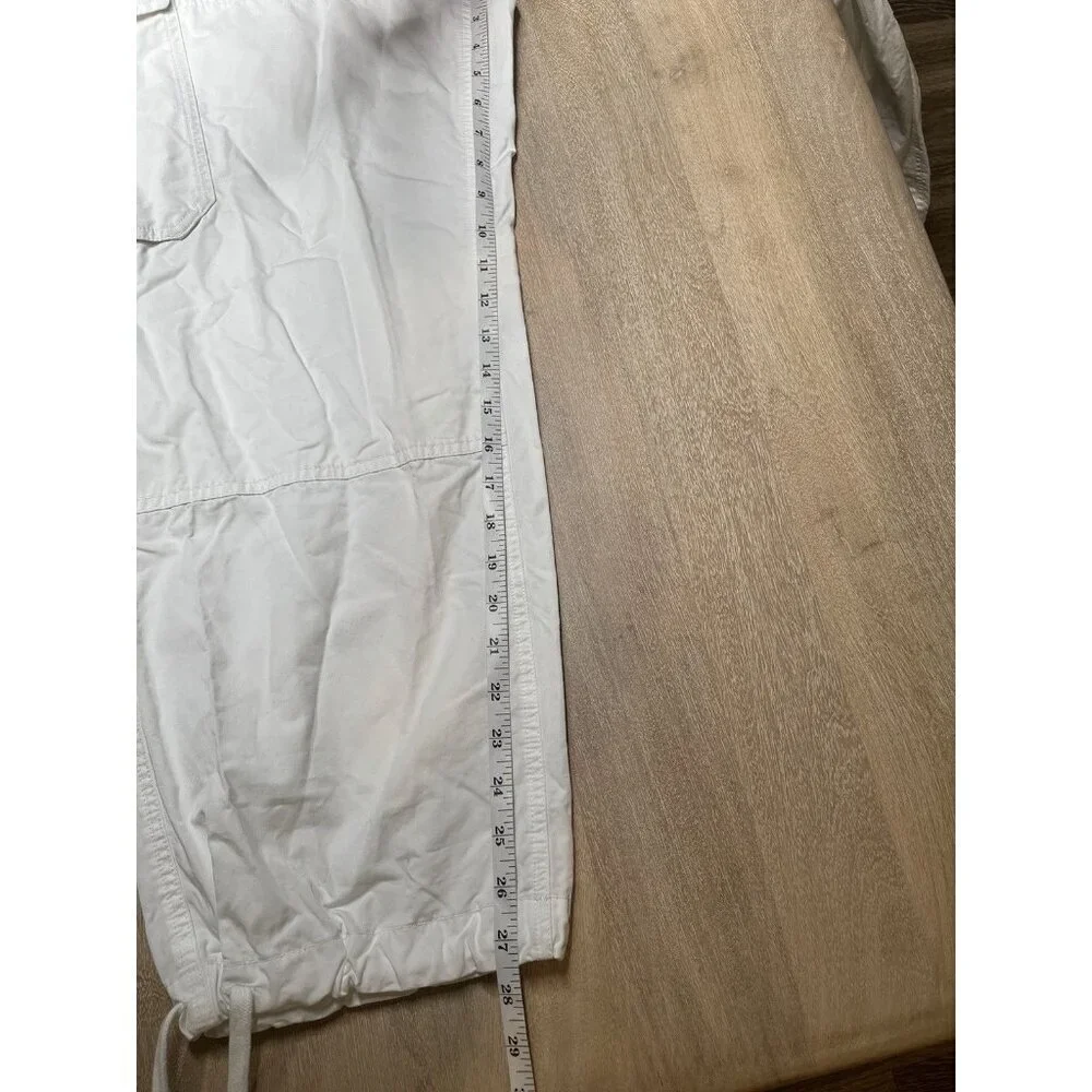 Todd Snyder Garment Dyed Cargo Pant in White Size Large
